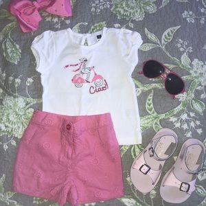 Cute & casual Janie & Jack shorts set, worn once!